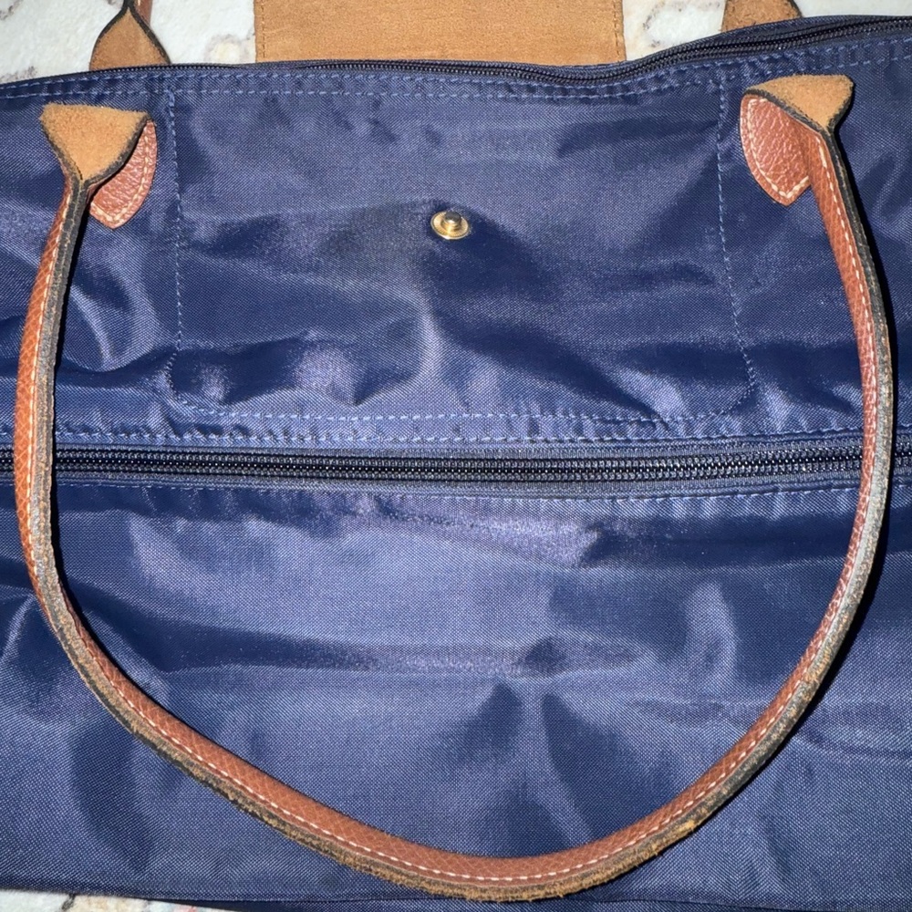 LONGCHAMP Le Pliage Expandable Travel bag, Navy Tote, Weekender - Picture 4 of 7